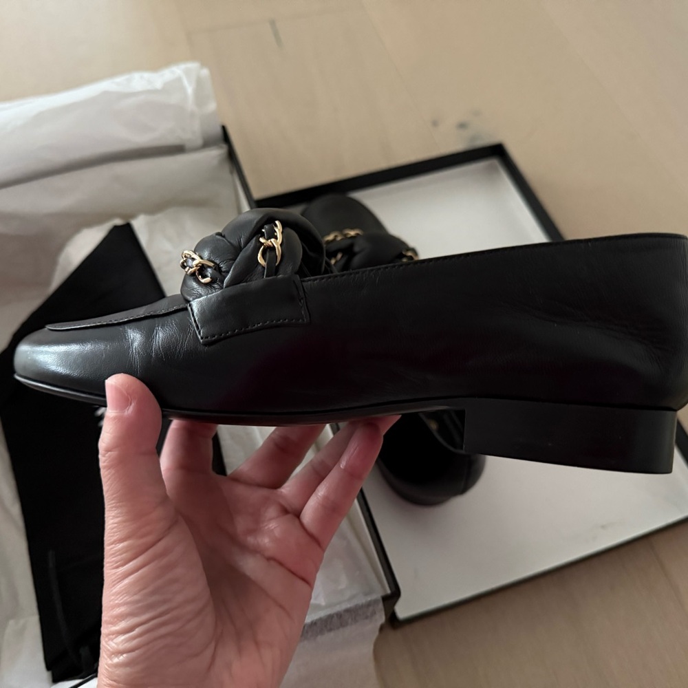 Authentic NWT Chanel Leather Moccasins/loaf size EUR 37 - Picture 5 of 10